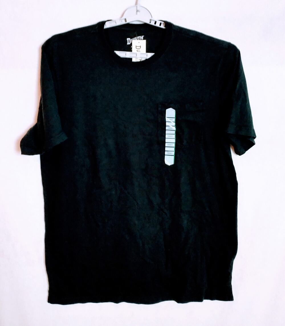 Duluth Trading Co Men Standard Fit Longtail T-Shirt Large Black NWT